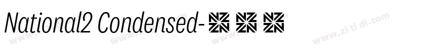 National2 Condensed字体转换